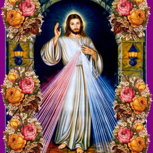 Схема вышивки «Jesus de la misericordia marco flores 2»