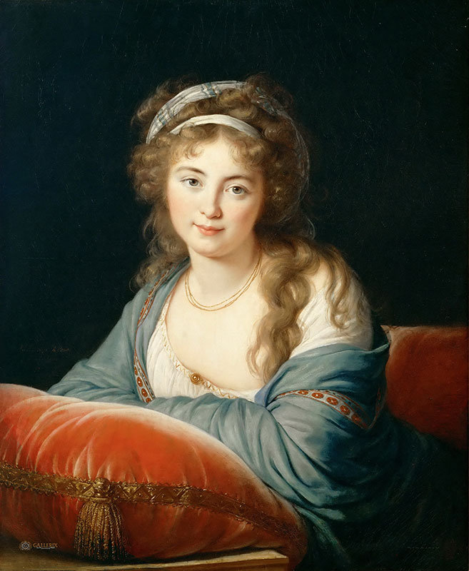 Элизабет Луиз Виже-Лебрен (1755-1842) - Графиня Скавронская - классика, портрет - оригинал