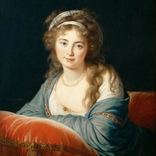 Оригинал схемы вышивки «Элизабет Луиз Виже-Лебрен (1755-1842) - Графиня Скавронская» (№889305)