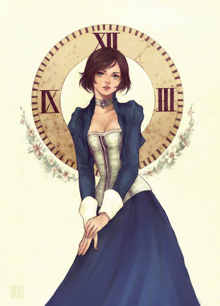 Девушка в синем - девушка - оригинал