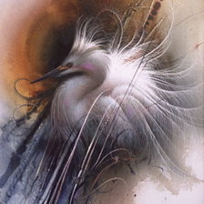 Схема вышивки «Lee Bogle - Egret»