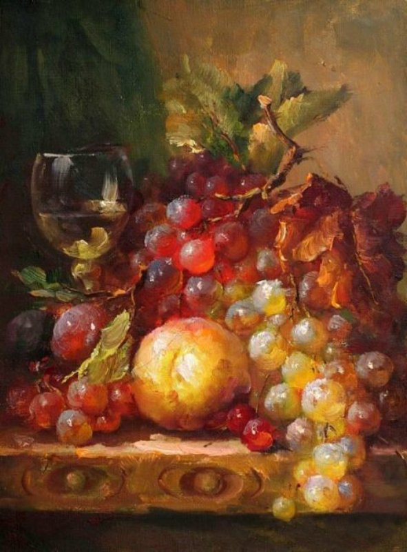 Натюрморт - виноград - оригинал