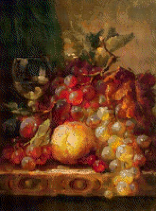 Натюрморт - виноград - предпросмотр