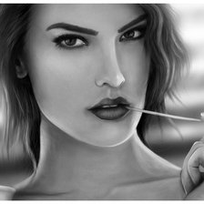 Схема вышивки «взгляд»