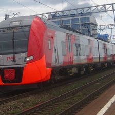 Схема вышивки «Электропоезд»