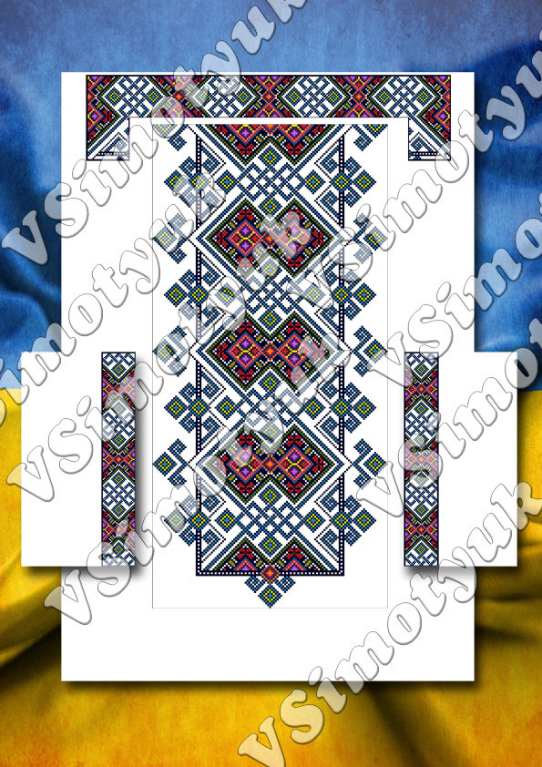 Букет маків - чоловіча сорочка - оригинал