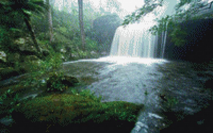 водопад - водопад, пейзаж, природа - предпросмотр