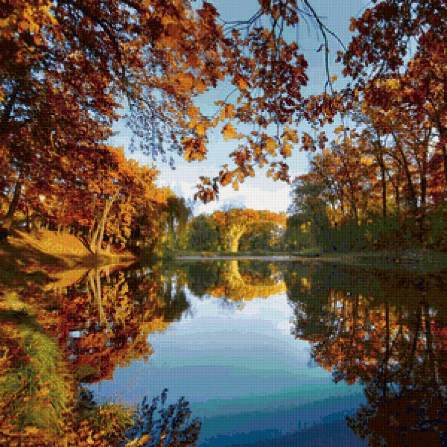 Золотая осень - осень, пейзаж. вода. природа - предпросмотр