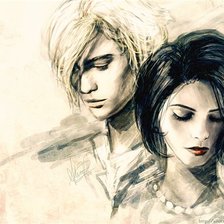 Схема вышивки «черный и белый»