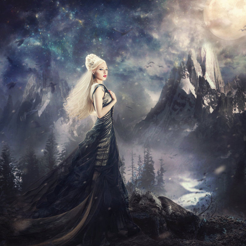 вечность - девушка, лес - оригинал