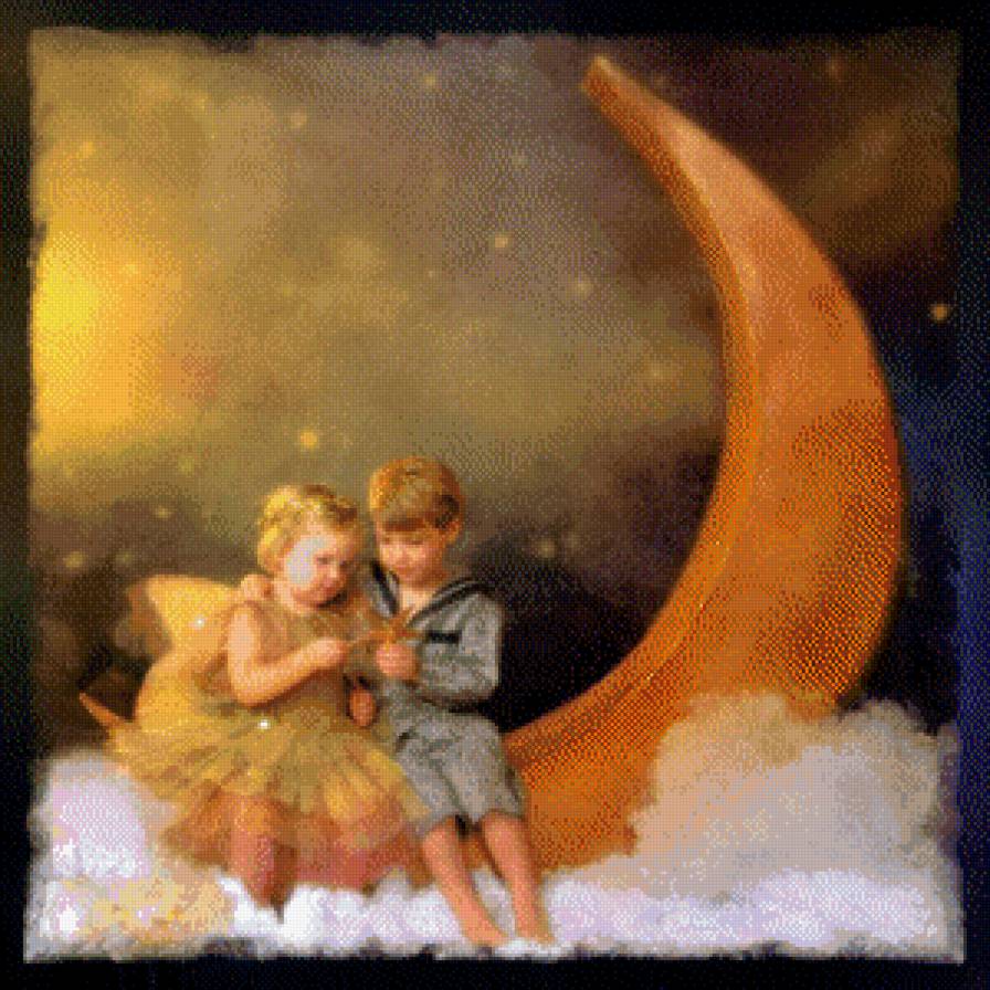 дети на месяце - предпросмотр