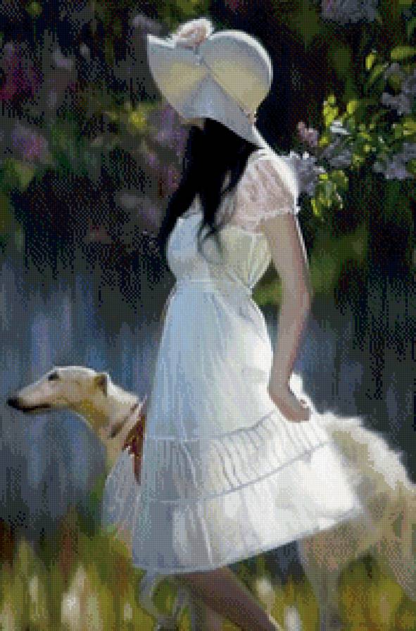 на прогулке - девушка - предпросмотр