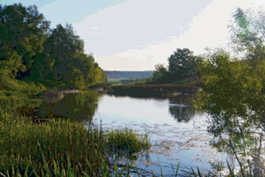 Летняя тишина - природа. лето, река, пейзаж - предпросмотр