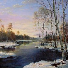 Схема вышивки «март»