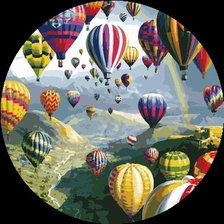 Оригинал схемы вышивки «Воздушные шары» (№891871)
