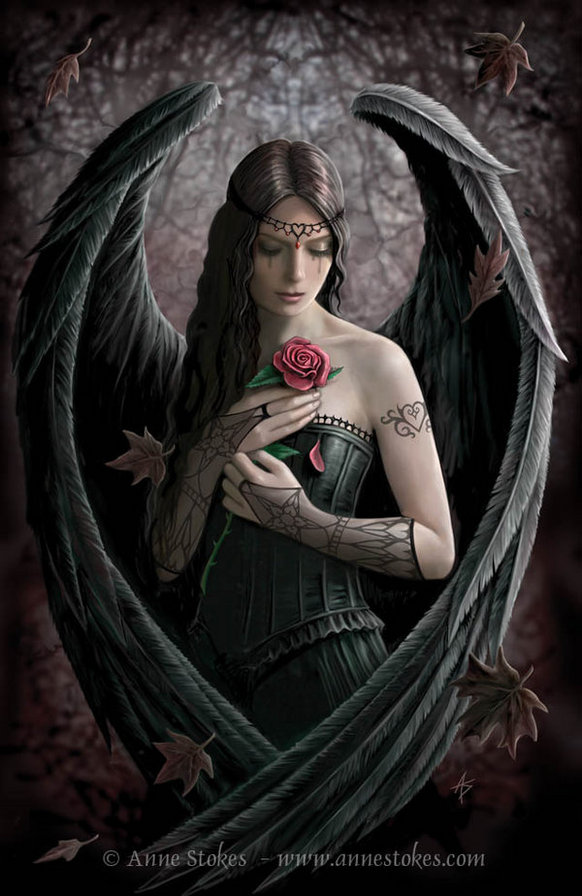 темный ангел - девушка - оригинал