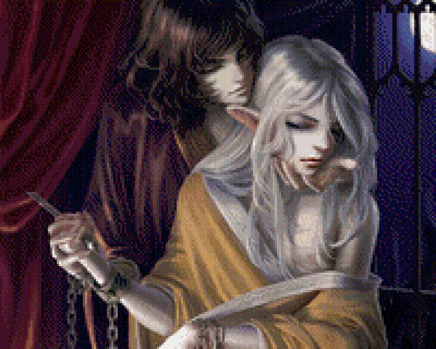 двое - фэнтэзи, эльфы, вампиры - предпросмотр