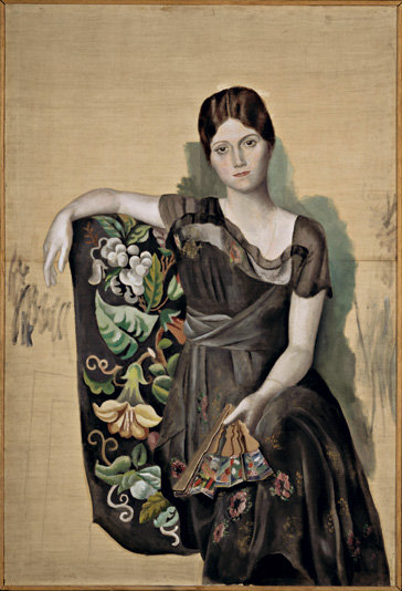 молодой ПИКАССО - дама, пикассо, веер - оригинал