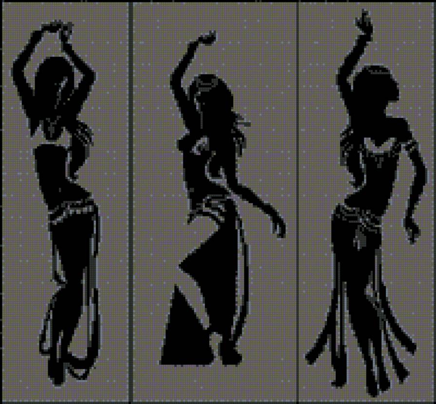 Триптих.танец. - танец., девушки, танцовщицы - предпросмотр