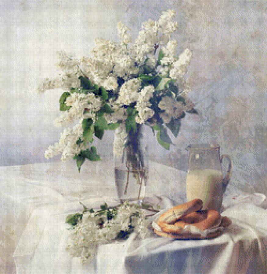 утренний натюрморт - черемуха, утро, натюрморт - предпросмотр