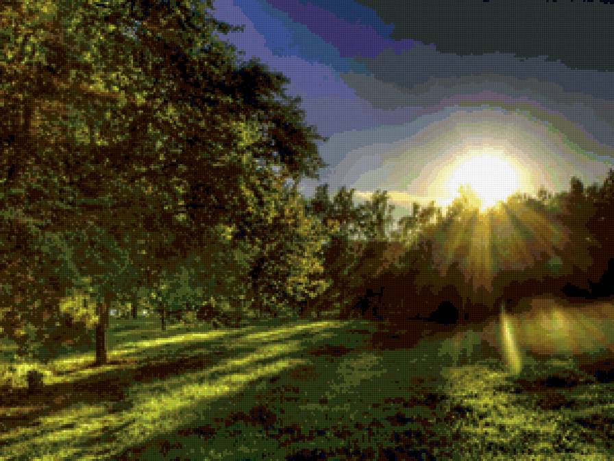 в лучах солнца - природа. солнце, пейзаж - предпросмотр