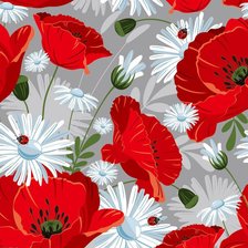 Схема вышивки «маки9»