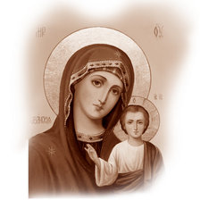 Оригинал схемы вышивки «Казанская Богородица 3» (№893711)