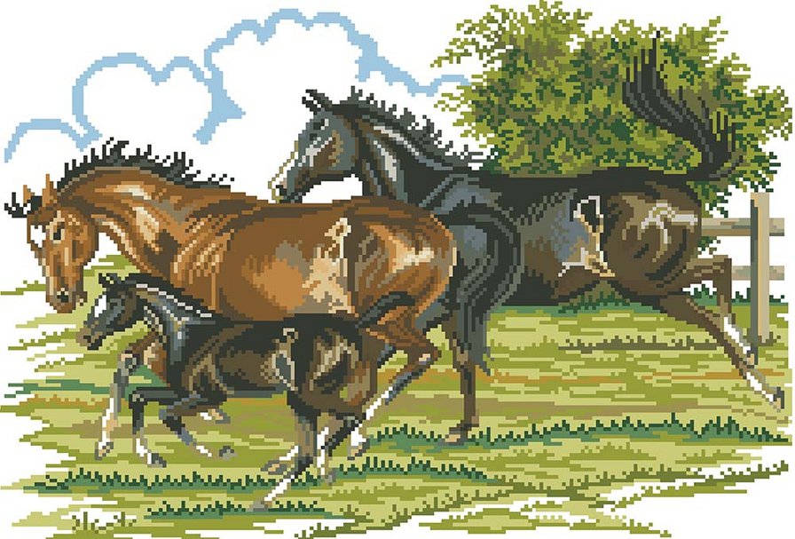 лошади - оригинал