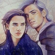 Схема вышивки «волшебная пара»