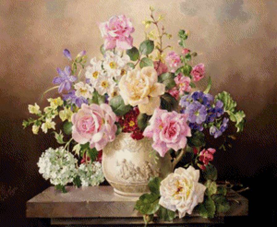 Букет с розами - цветы, букет - предпросмотр