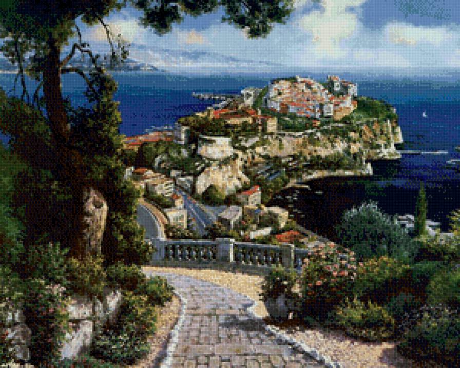 сан морино - лето, жара, море, пейзаж, сан морино, берег, юг, италия - предпросмотр