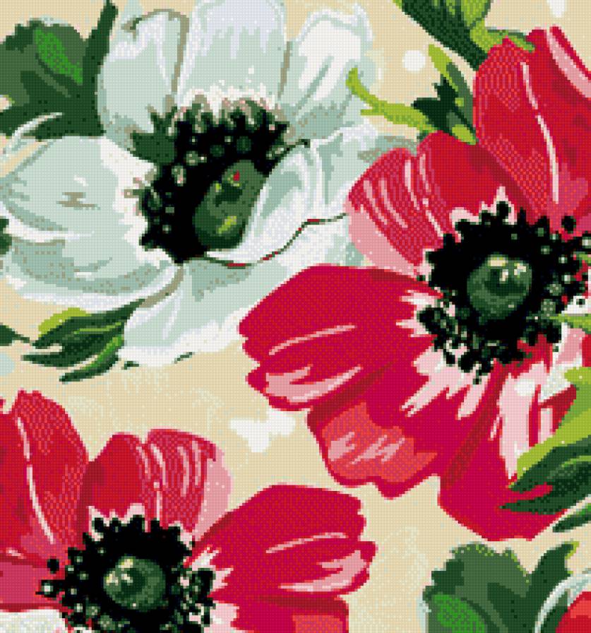 Космея - цветы подушка - предпросмотр