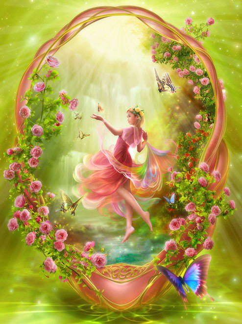 фея - фея, цветы - оригинал