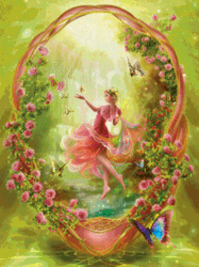 фея - фея, цветы - предпросмотр