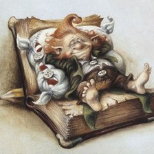 Схема вышивки «серия гномиков»