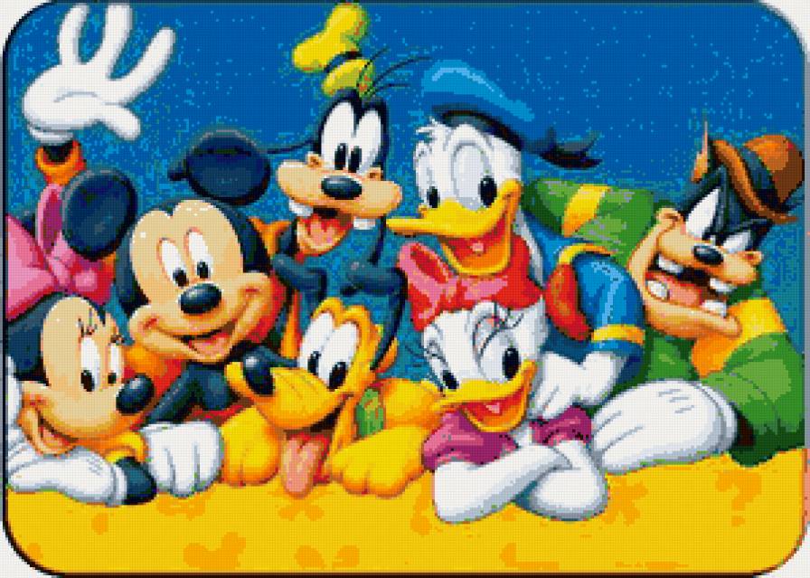Друзья Диснея - микки, дисней, герои, мультфильмы - предпросмотр