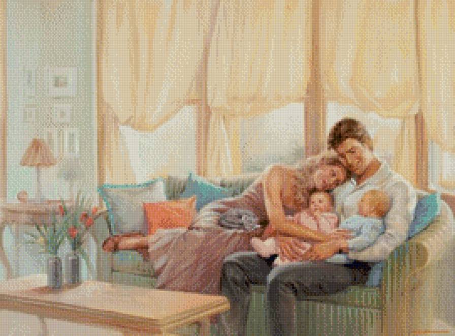 семейный уют - любовь, дети, уют, семья - предпросмотр