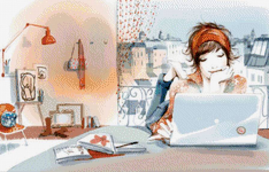 девушка - мультяшки - предпросмотр