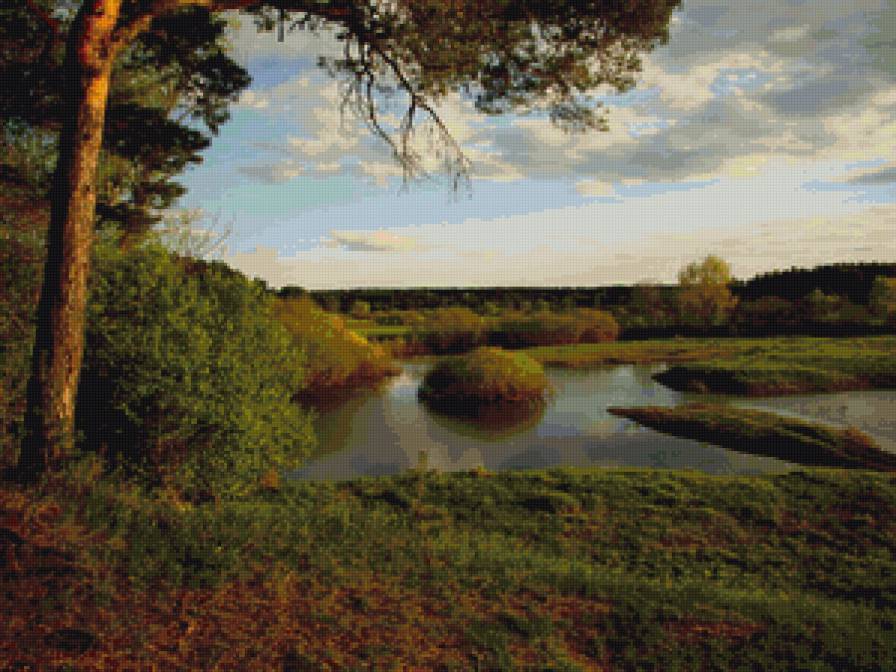 Речка - пейзаж, природа. река - предпросмотр