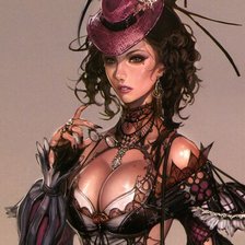 Схема вышивки «Леди»