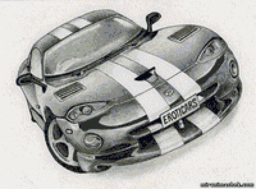 машина монохром - предпросмотр