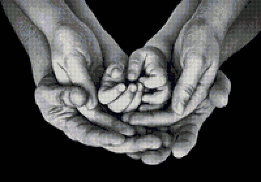 монохром семья - предпросмотр