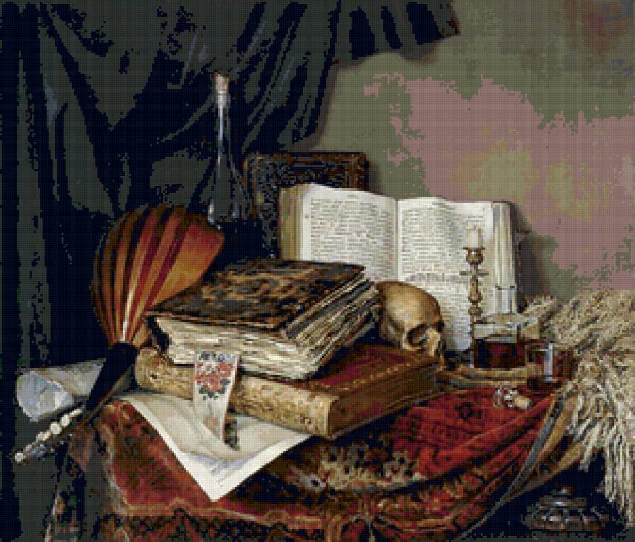 книгоманам - гобелен, книги - предпросмотр