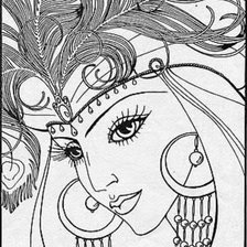 Схема вышивки «восточная принцесса»