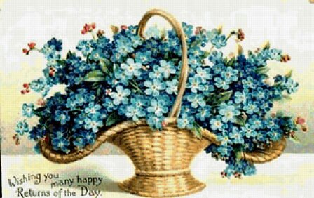 Синий букет - оригинал