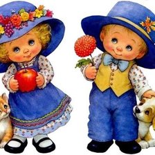 Схема вышивки «дети»