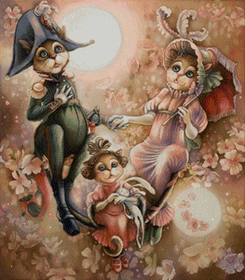 Генерал с семьей (Надежда Соколова) - соколова, кошки - предпросмотр