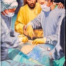 Схема вышивки «Jesus en el quirofano»
