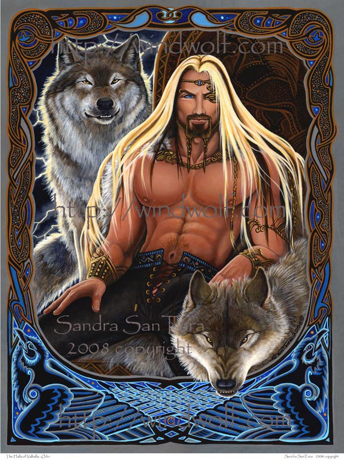 один - скандинавия, с волками, бог - оригинал