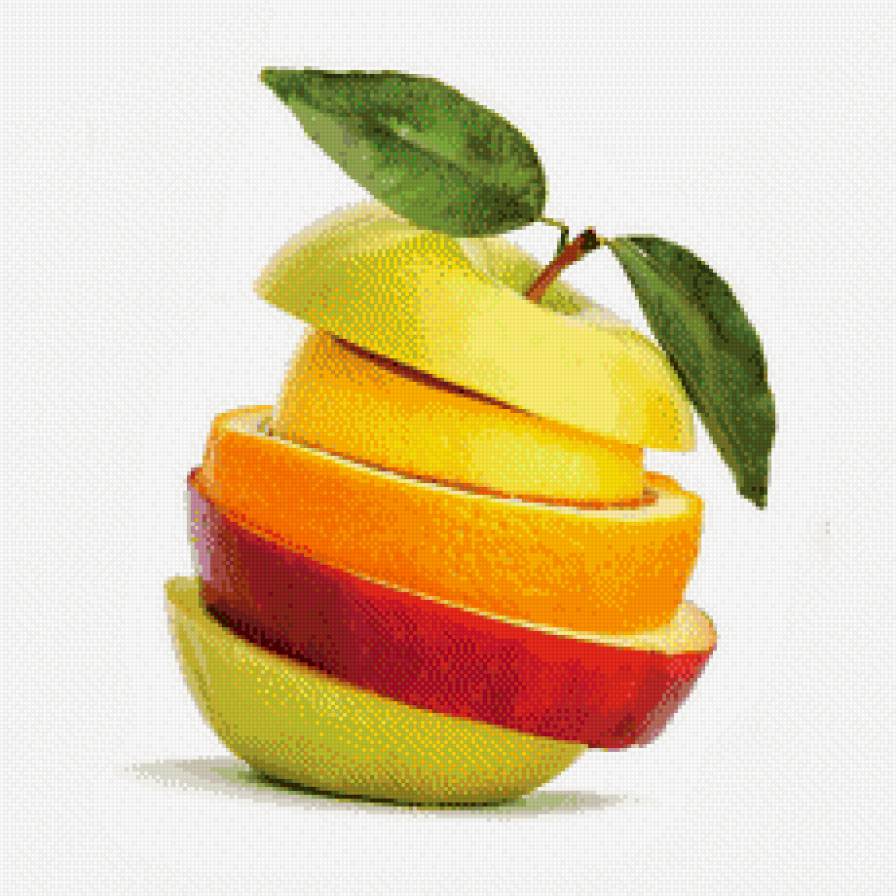 яблоко - яблоко, фрукты, кухня, кусочки - предпросмотр